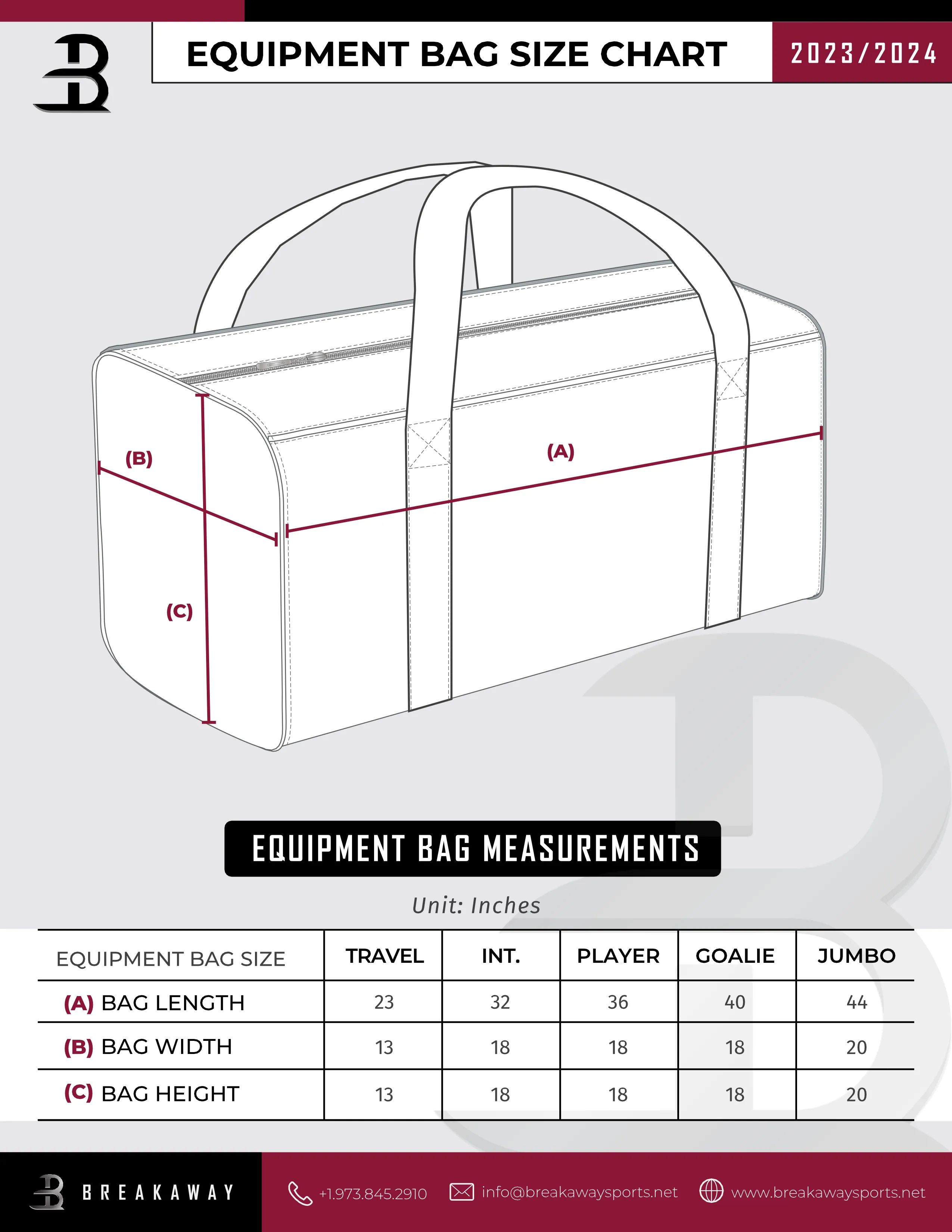 Red Bank Generals Equipment Bag