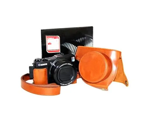 Retro Canon PowerShot G1 X Mark II Camera Leather Case