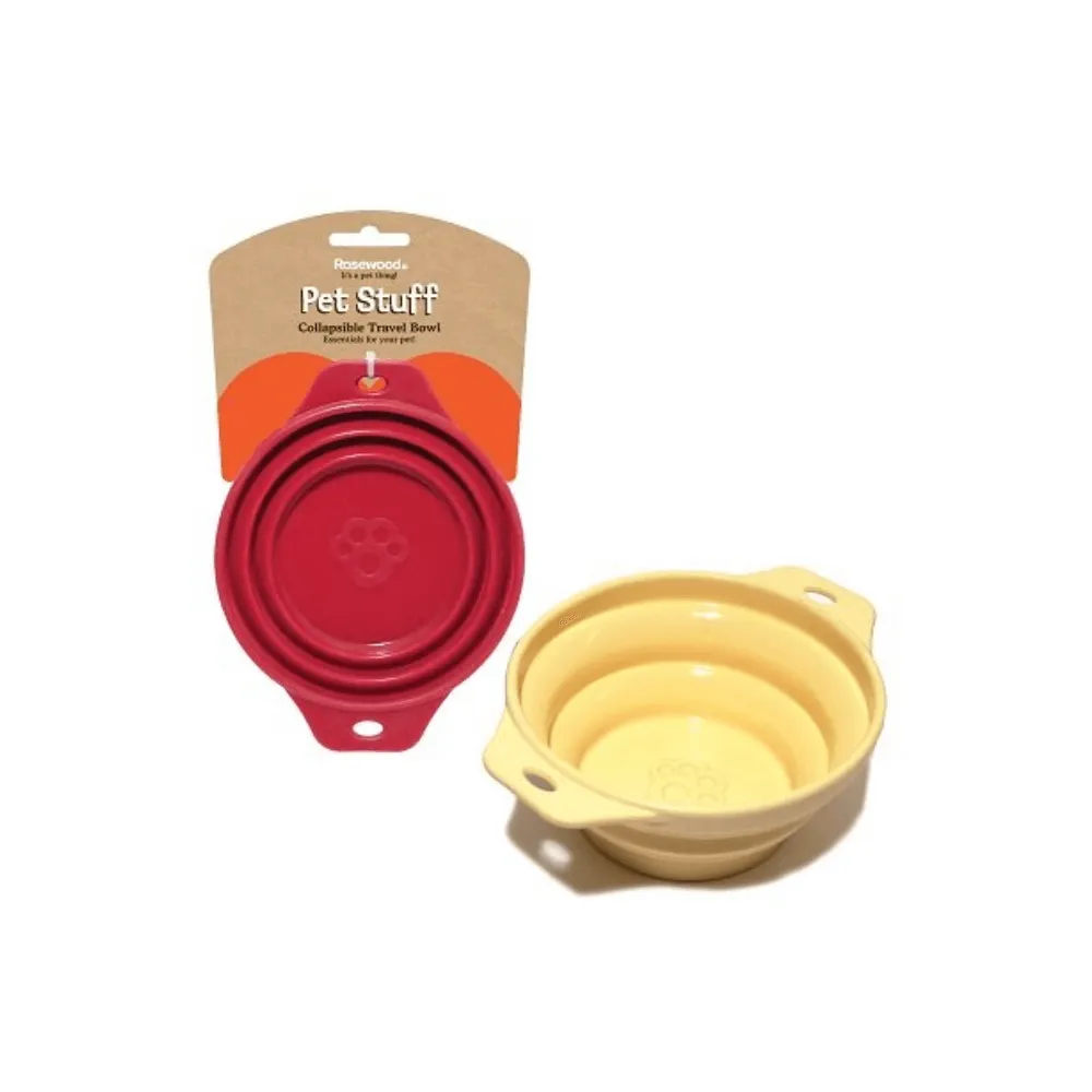 Rosewood Pet Stuff Collapsible Travel Bowl