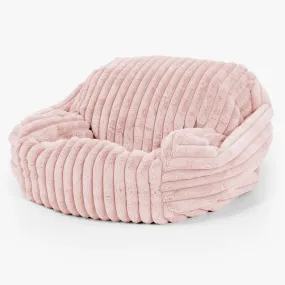 Sabine Bean Bag Armchair - Ultra Plush Cord Dusty Pink