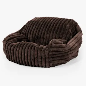 Sabine Bean Bag Armchair - Ultra Plush Cord Sable