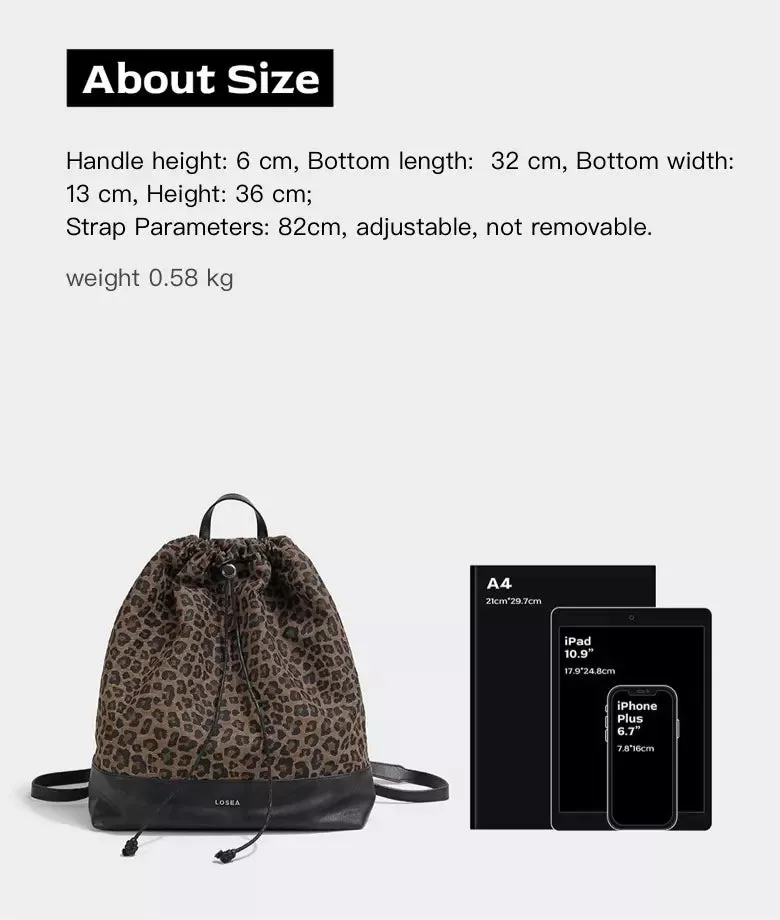 SAVANNAH leopard print backpack | New Arrival