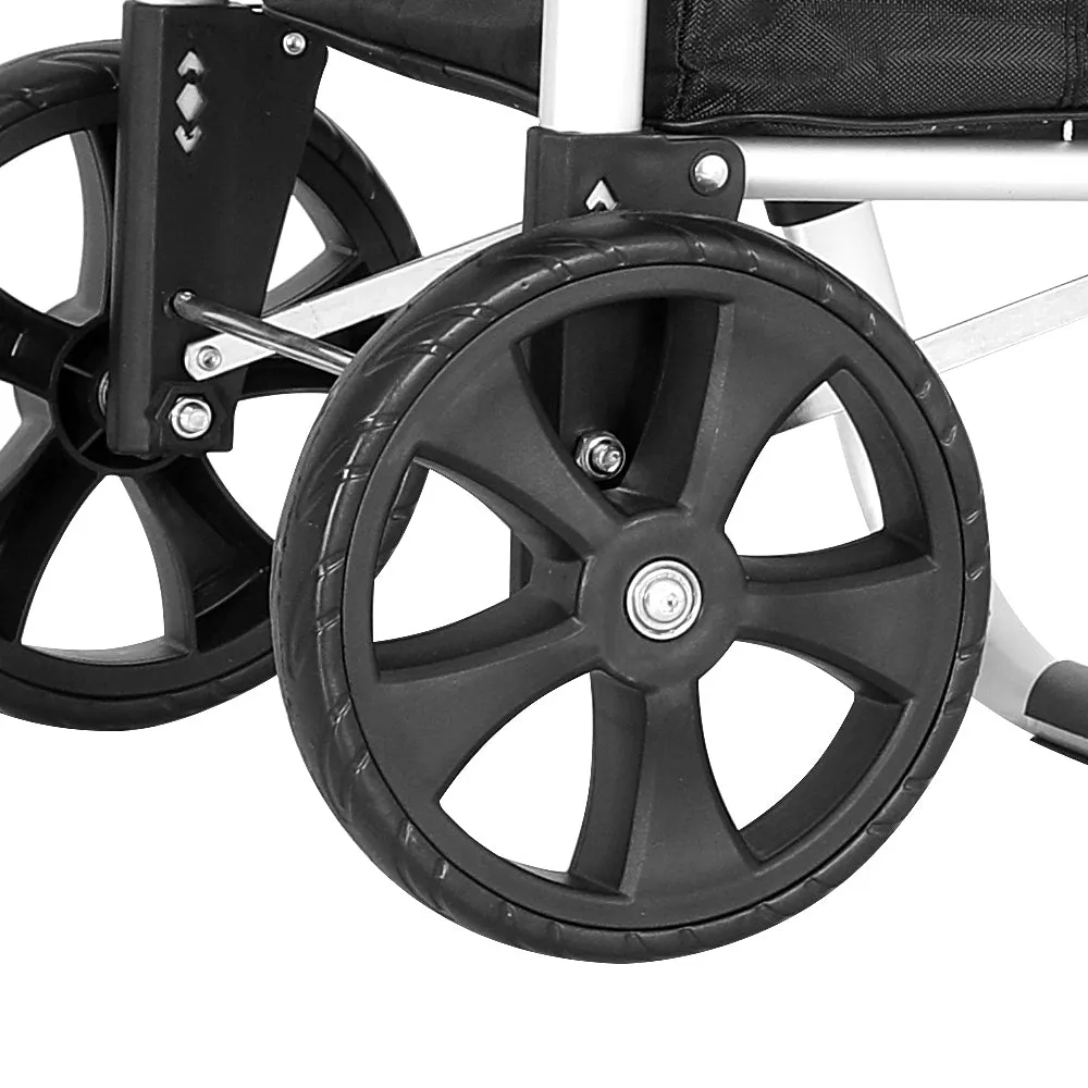 Shopping Trolley Cart Foldable 45KG - Black