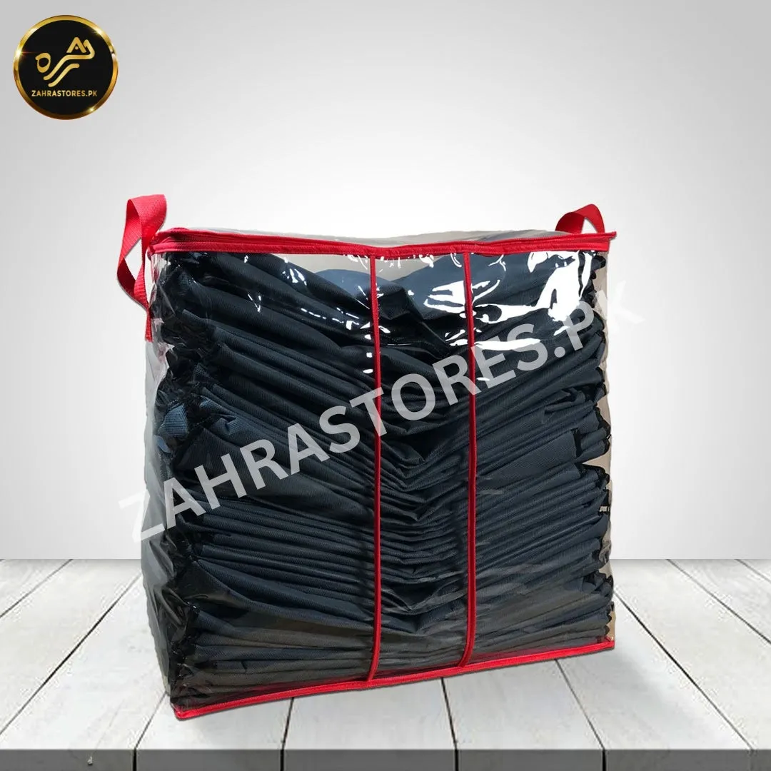 Single Piece Transparent Storage Bag (Red)