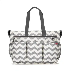 Skip Hop Duo Double Signature Diaper Bag in Chevron