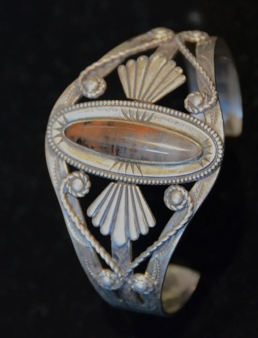 SOLD - Jewelry : Vintage Fred Harvey Cuff Bracelet