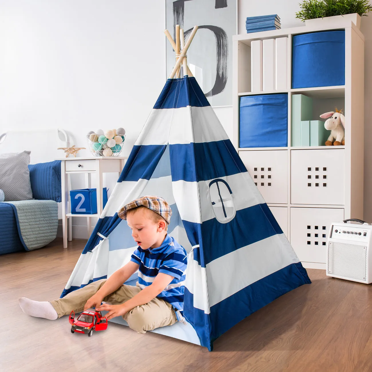 Striped Teepee Tent for Kids