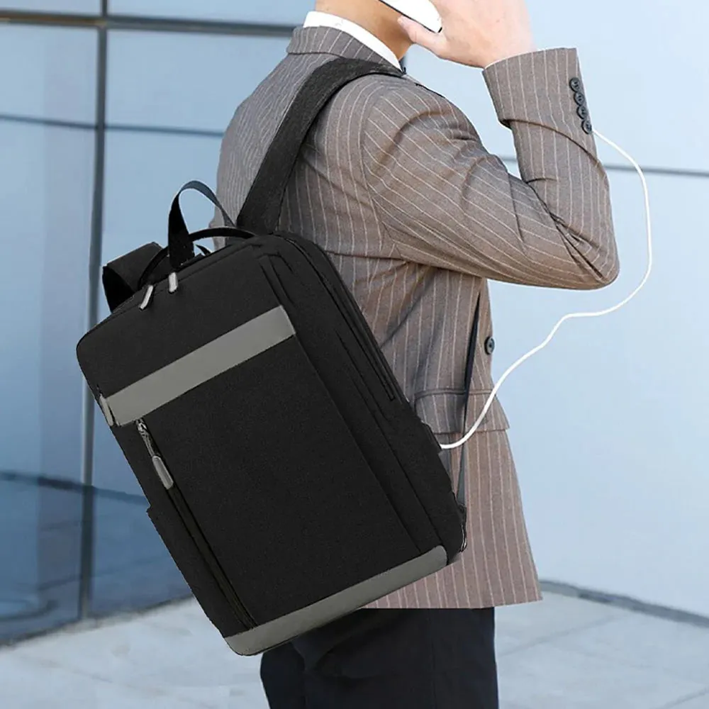 Tech Laptop Backpack with USB Charging Port