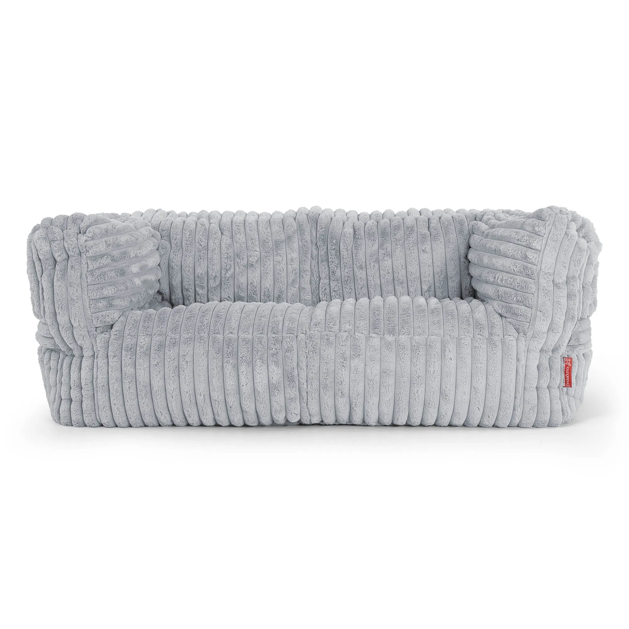 The 2 Seater Albert Sofa Bean Bag - Ultra Plush Cord Duck Egg Blue