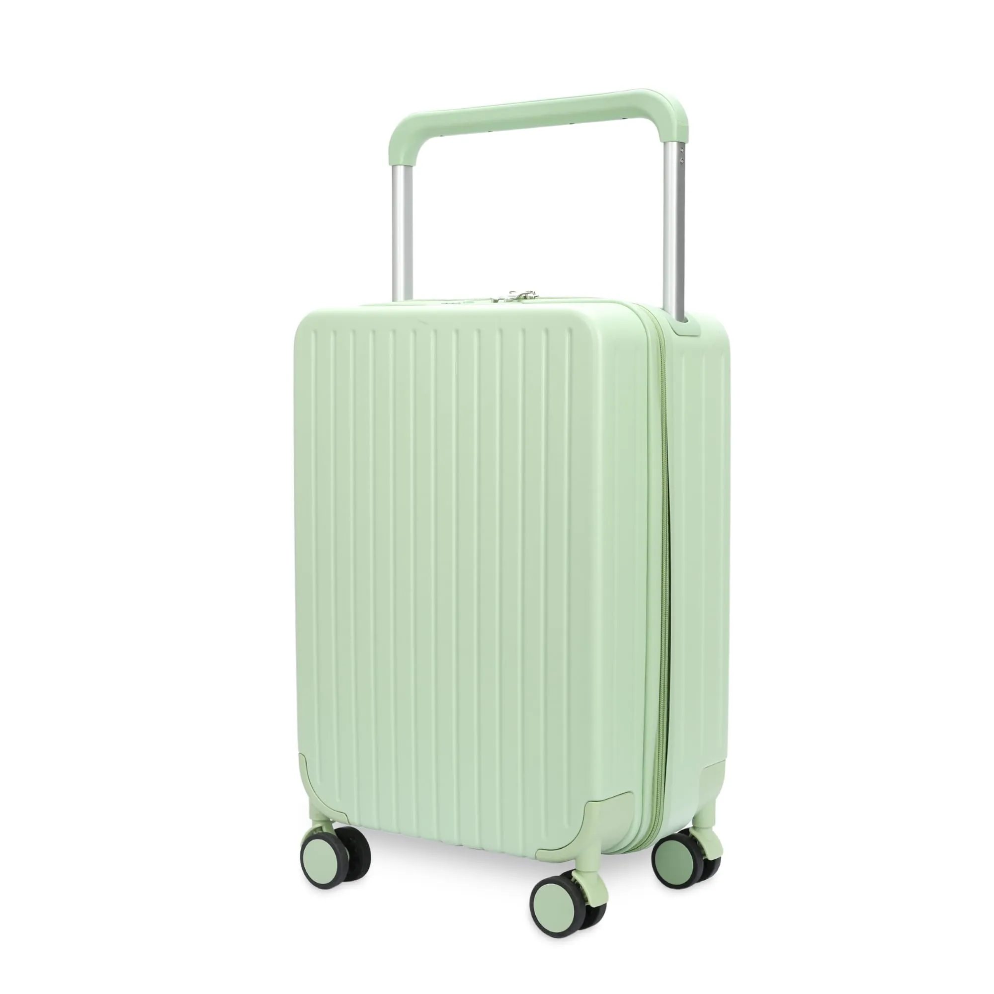 THE CLOWNFISH Trolley Bags for Travel | ABS and Polycarbonate Suitcase | Hard Sided Cabin Luggage Bag with 8 Silent Wheels for Travel | TSA Lock, 360 Degree Rotation | 20 Inch/ 55cm | Green