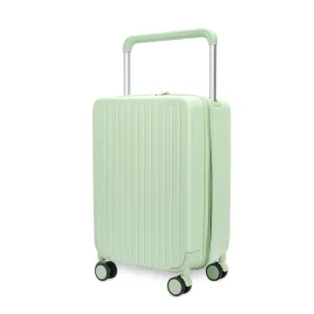 THE CLOWNFISH Trolley Bags for Travel | ABS and Polycarbonate Suitcase | Hard Sided Cabin Luggage Bag with 8 Silent Wheels for Travel | TSA Lock, 360 Degree Rotation | 20 Inch/ 55cm | Green