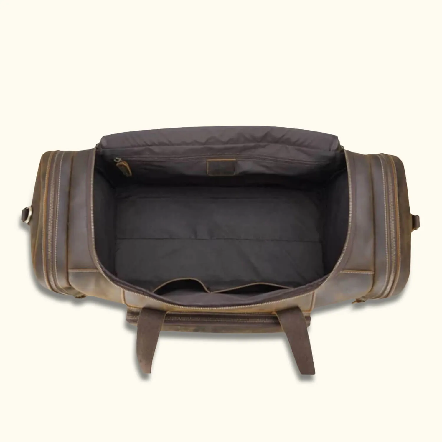 The Sabre Tooth – Men’s Vintage Leather Travel Duffle Bag