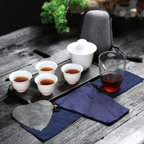 Travel Tea Set with Travel Bag