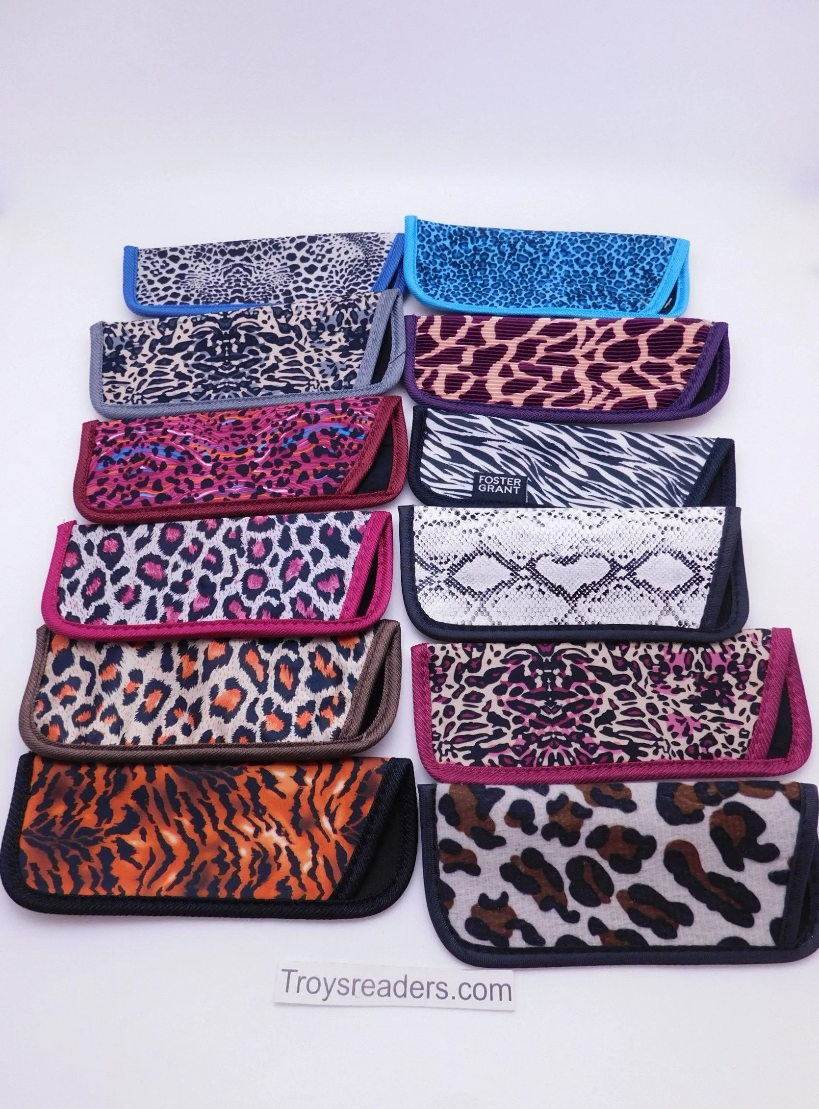 Trimmed Animal Print Soft Cases/Pouches in Twelve Prints