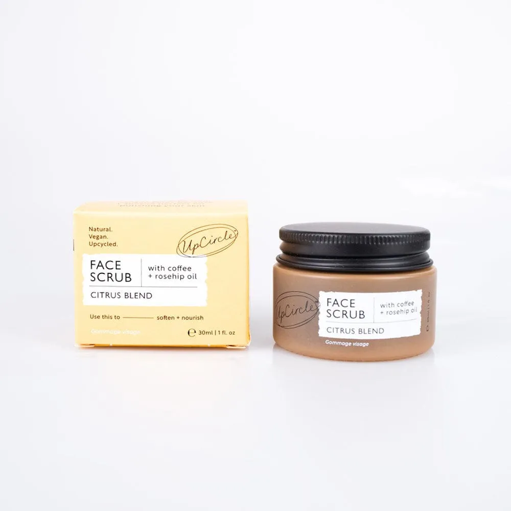 UpCircle Coffee Face Scrub - Citrus Blend Travel Size 30ml