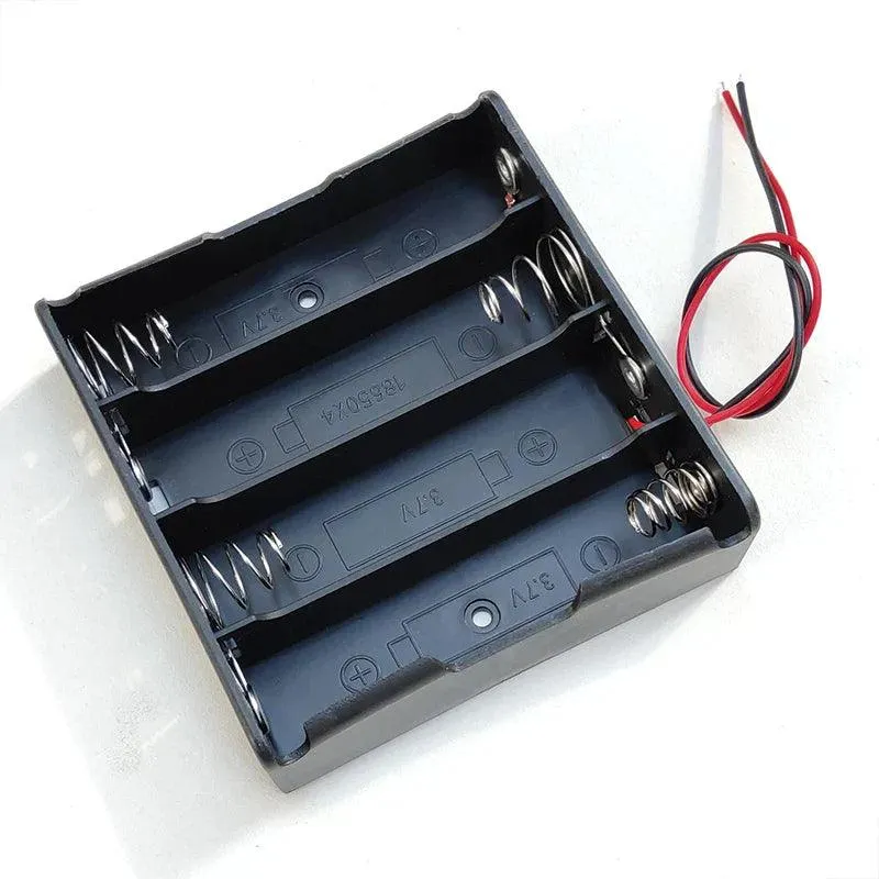 Versatile 18650 Battery Storage Cases with Multiple Slot Options and Wire Lead