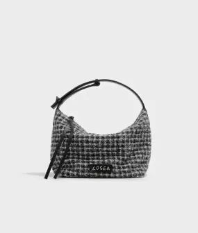 WHISPER plaid wool shoulder bag