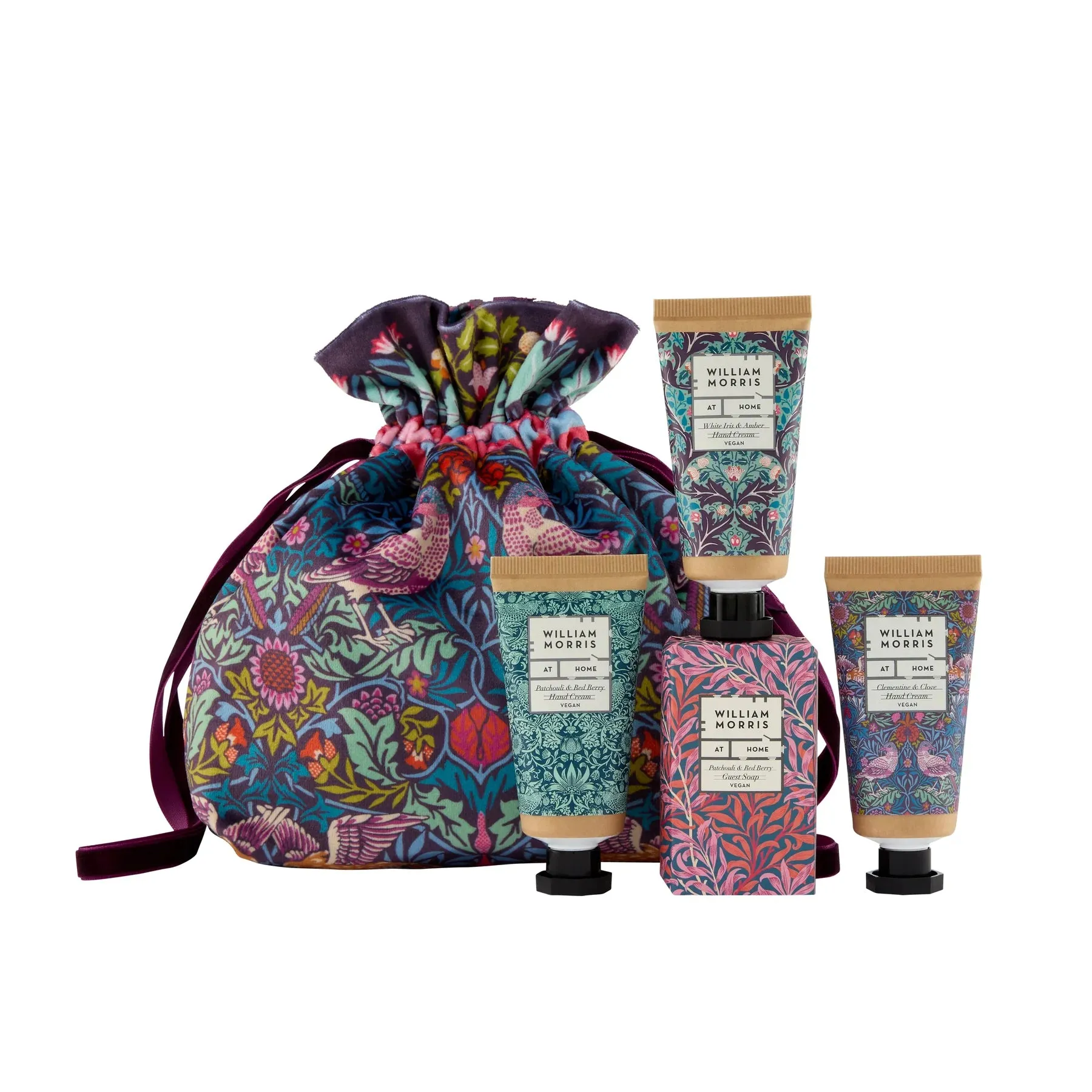 William Morris Bird & Yare Velvet Pouch Gift Set