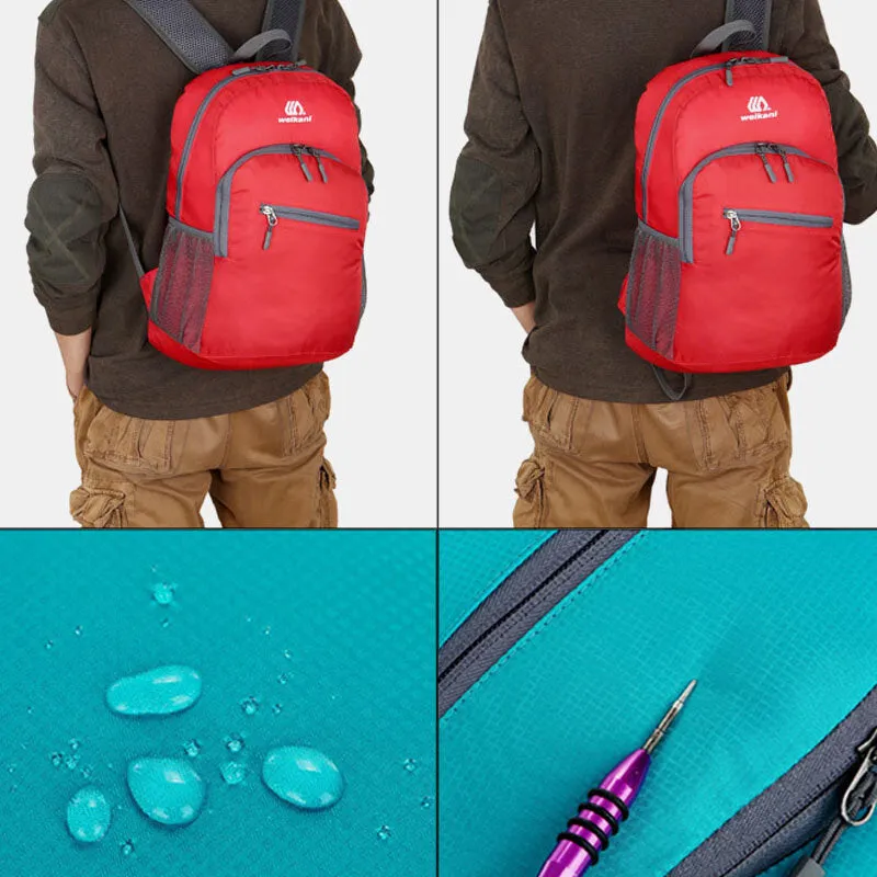 Women & Men Nylon Super Light Waterproof Foldable Portable Outdoor Sports Mountaineering Backpack