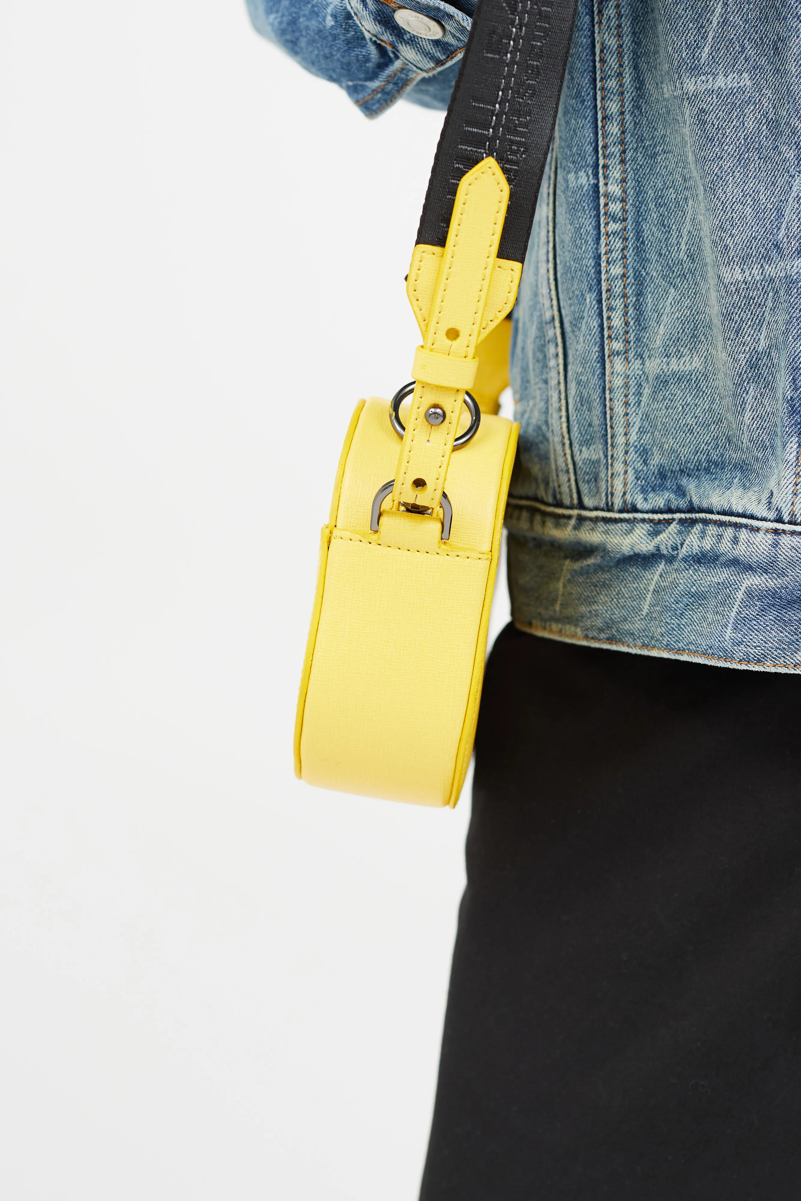 Yellow Leather Industrial Camera Bag